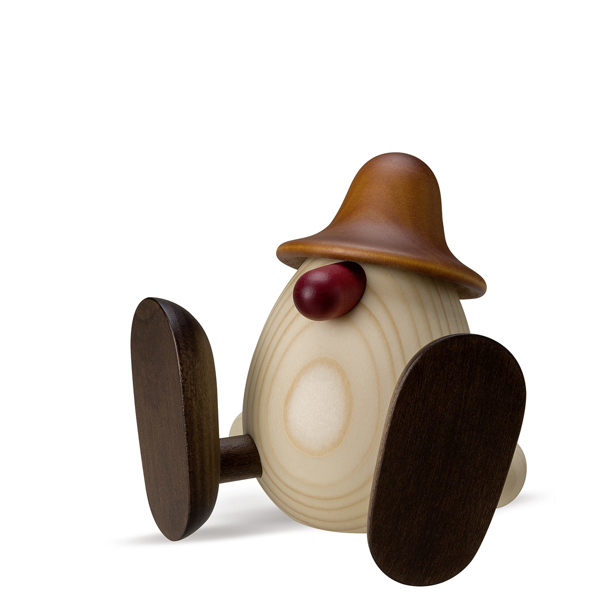 810_braun_lb Eierkopf Erwin, sitzend, braun