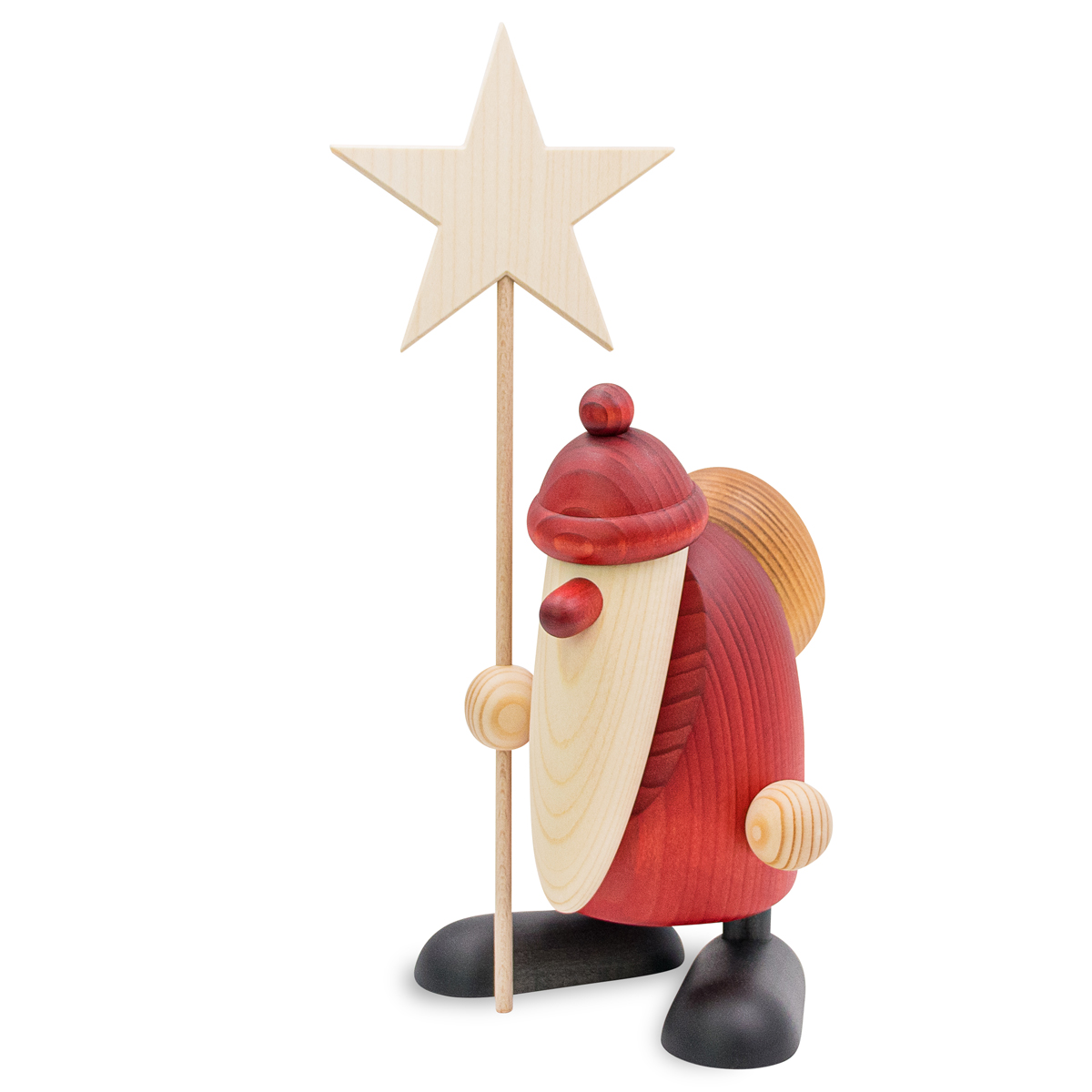 Weihnachtsmann mit Stern, groß
