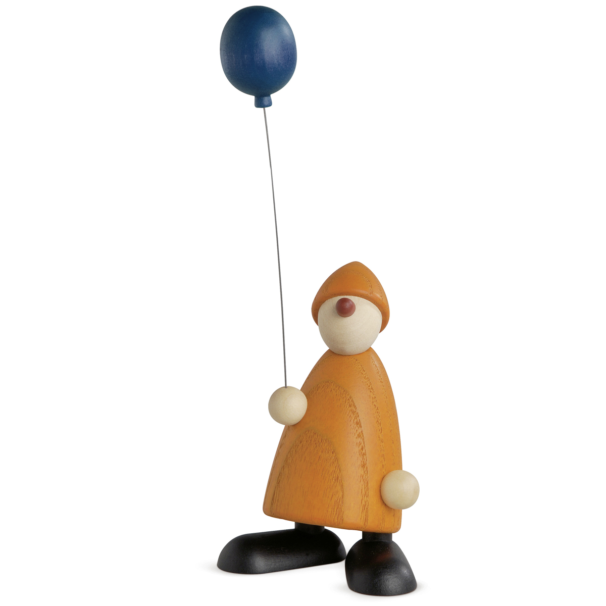 5011_lb Gratulant Linus mit blauem Luftballon, klein, gelb