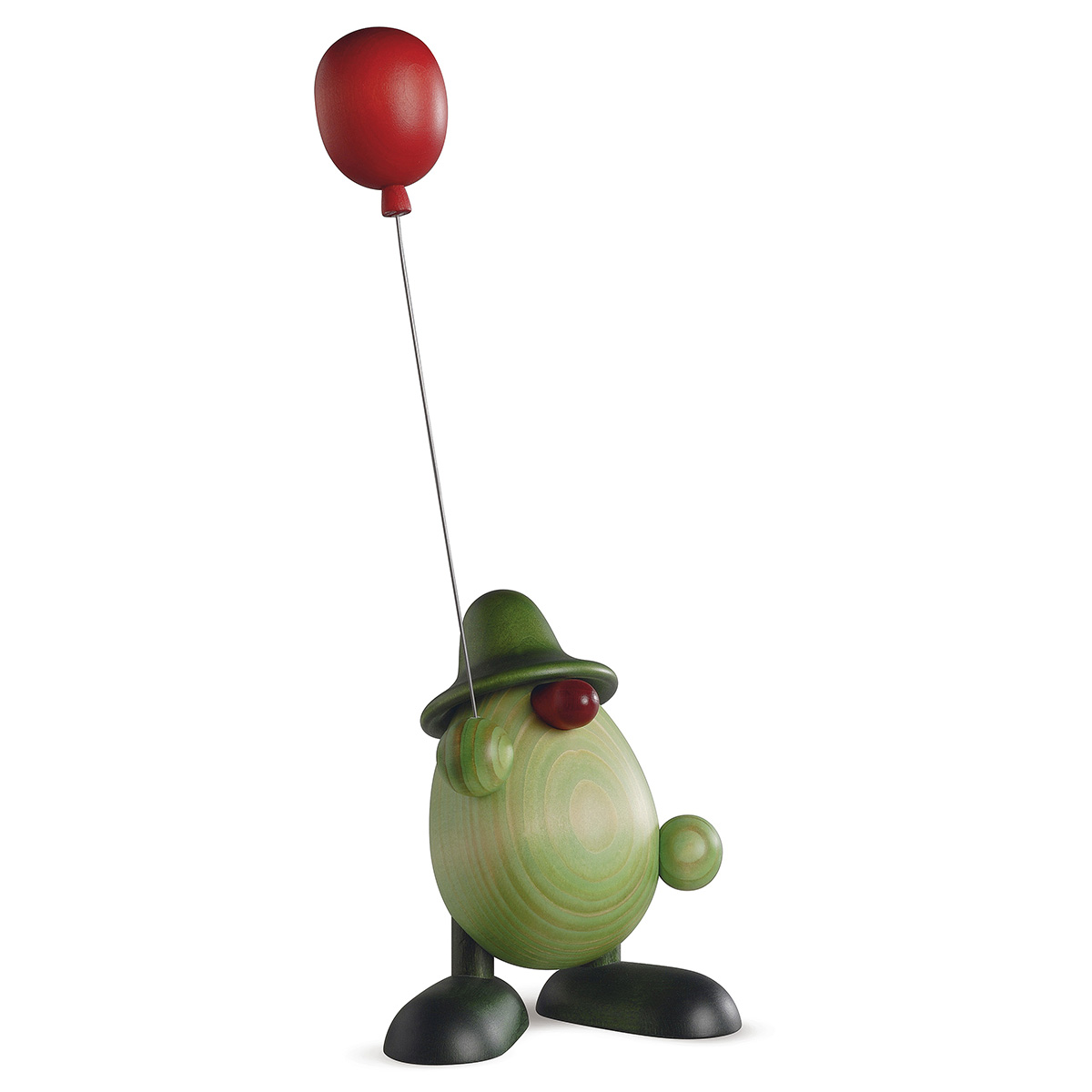 Little Green Man holding a balloon
