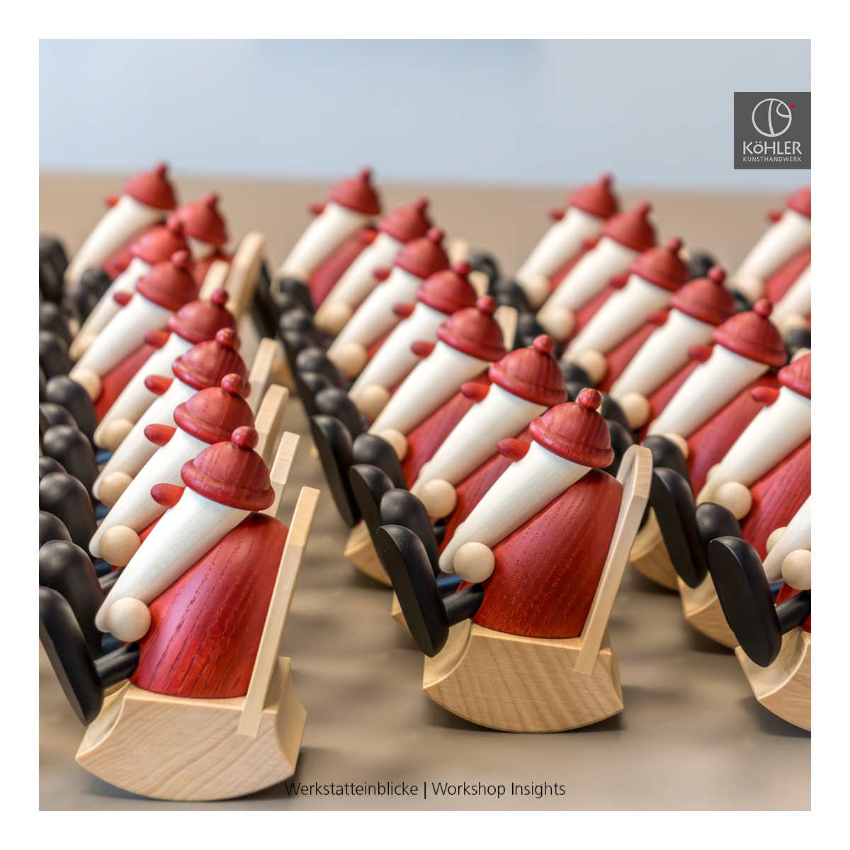 Santa Claus in a rocking chair, small