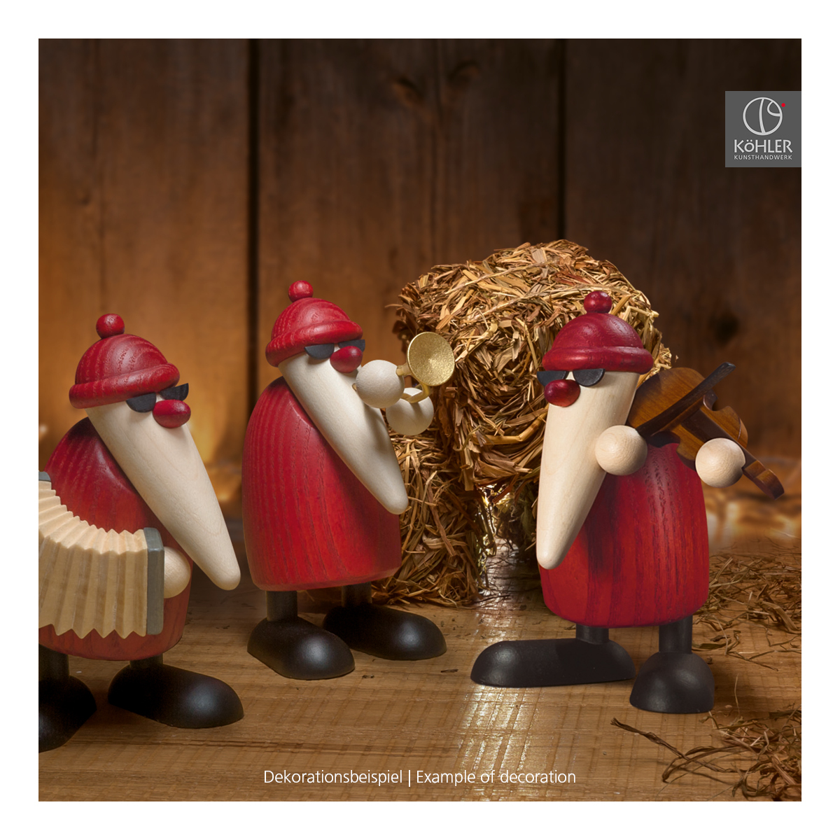 Weihnachtsmann mit Trompete
