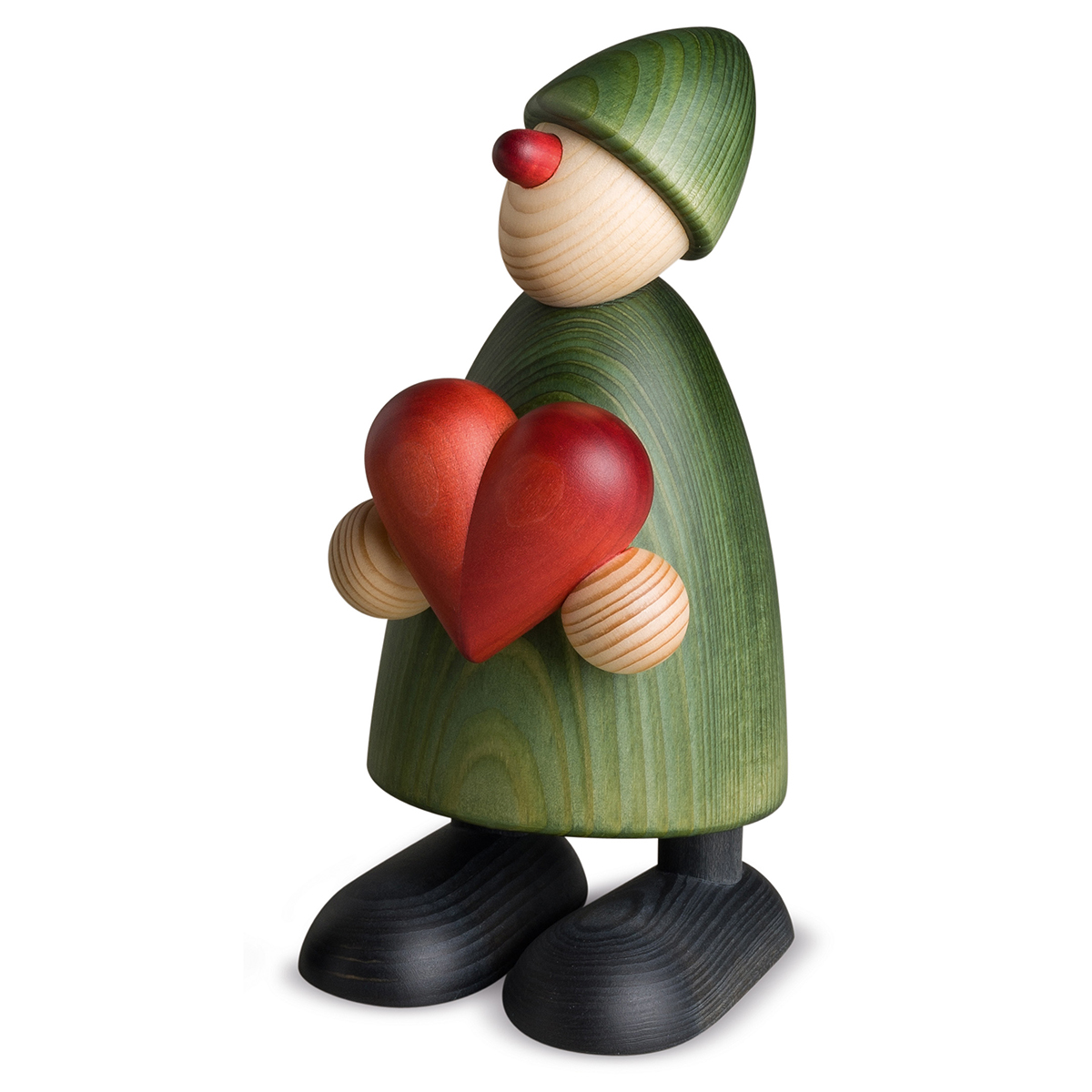 Well-Wisher Theo with heart, large, green