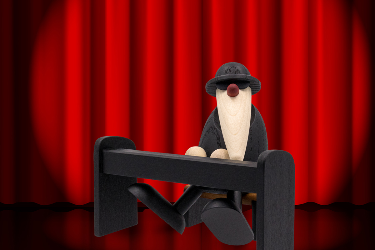 Herr Schröder am Klavier