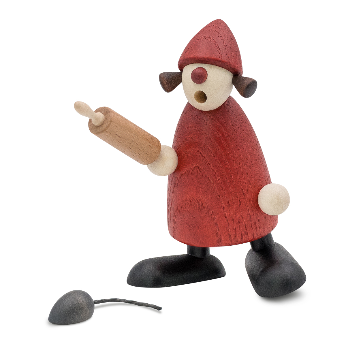 NEW: Mrs. Claus with rolling pin and mouse