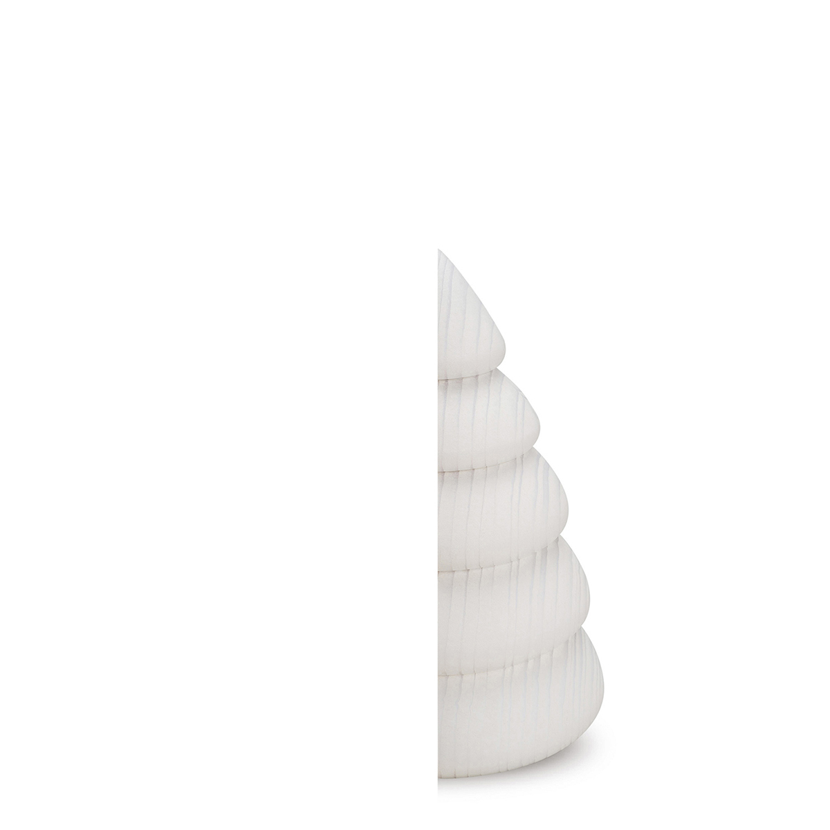 Half winter tree, medium - 4.53 in, white