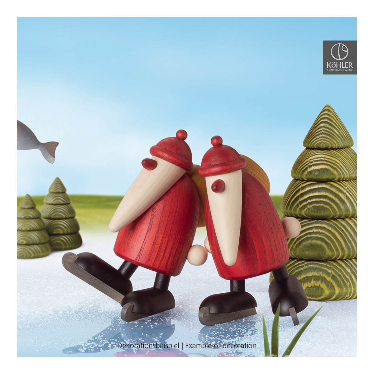 Santa Claus on scates, small