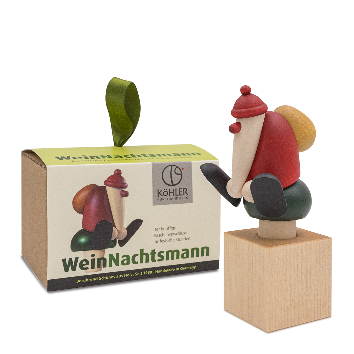 6520_verpackung_lb WeinNachtsmann, Weißweinflaschenverschluss