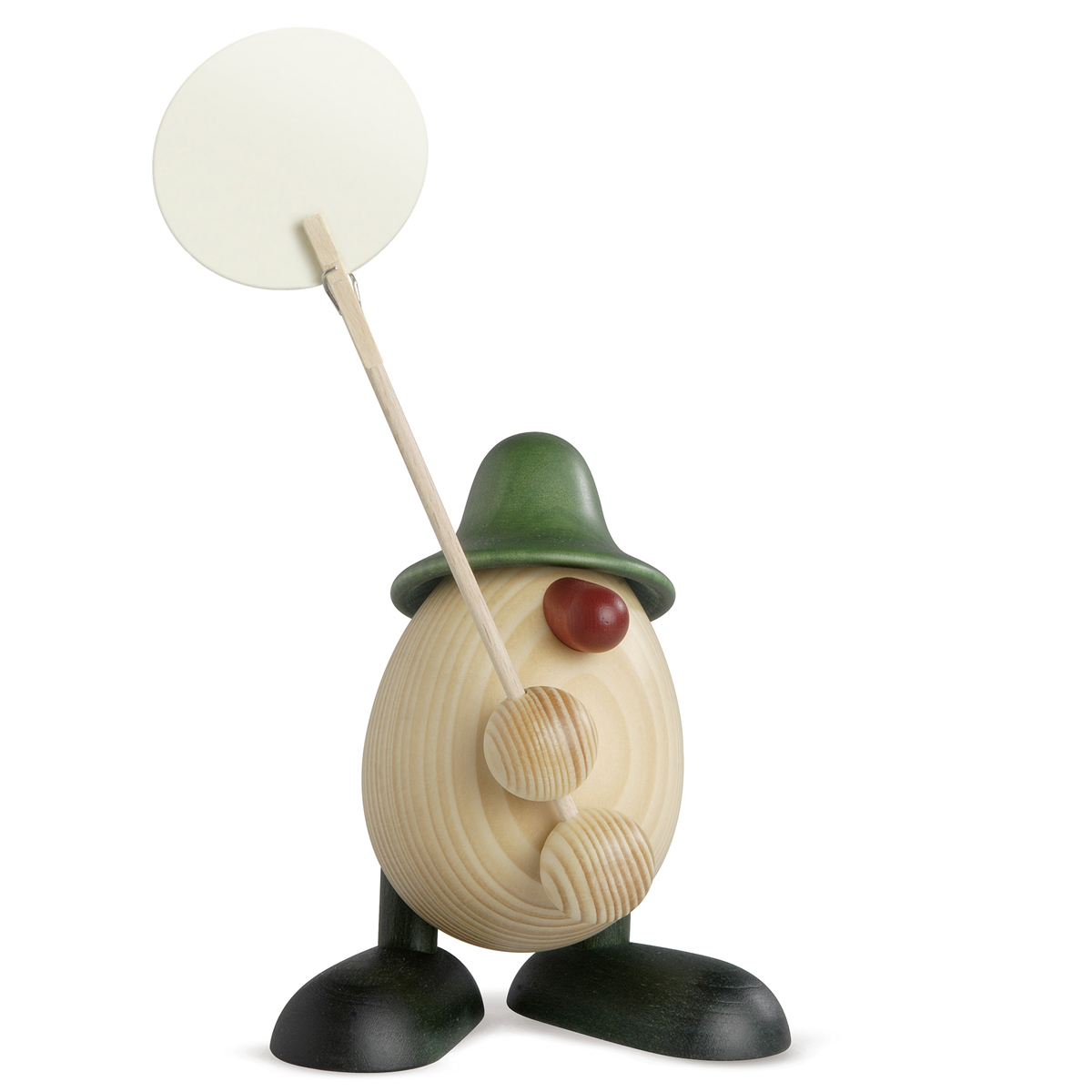 8030_lb Egghead Willi with clip, green