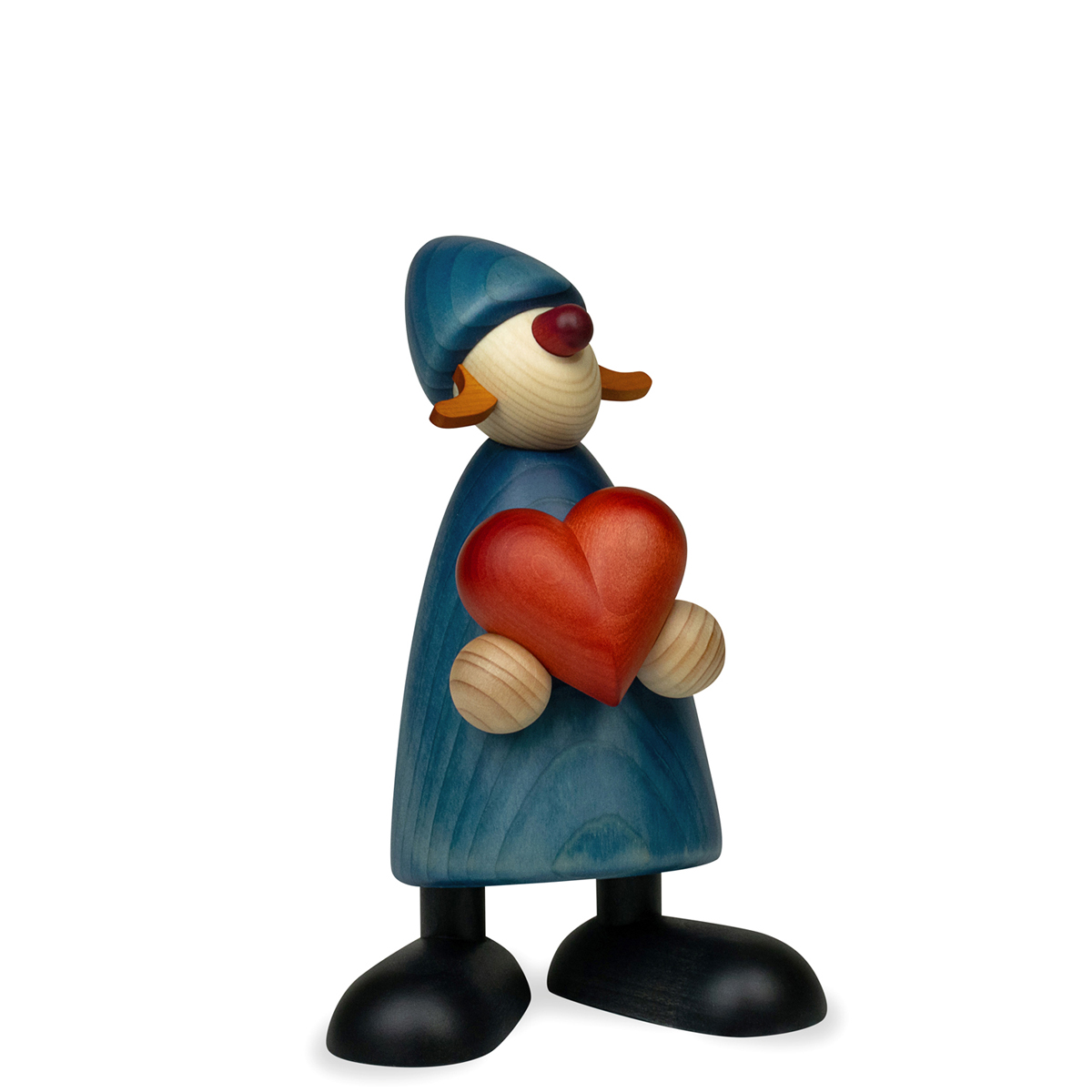 Gratulantin Thea mit Herz, groß, blau Gratulantin Thea mit Herz, groß, blau