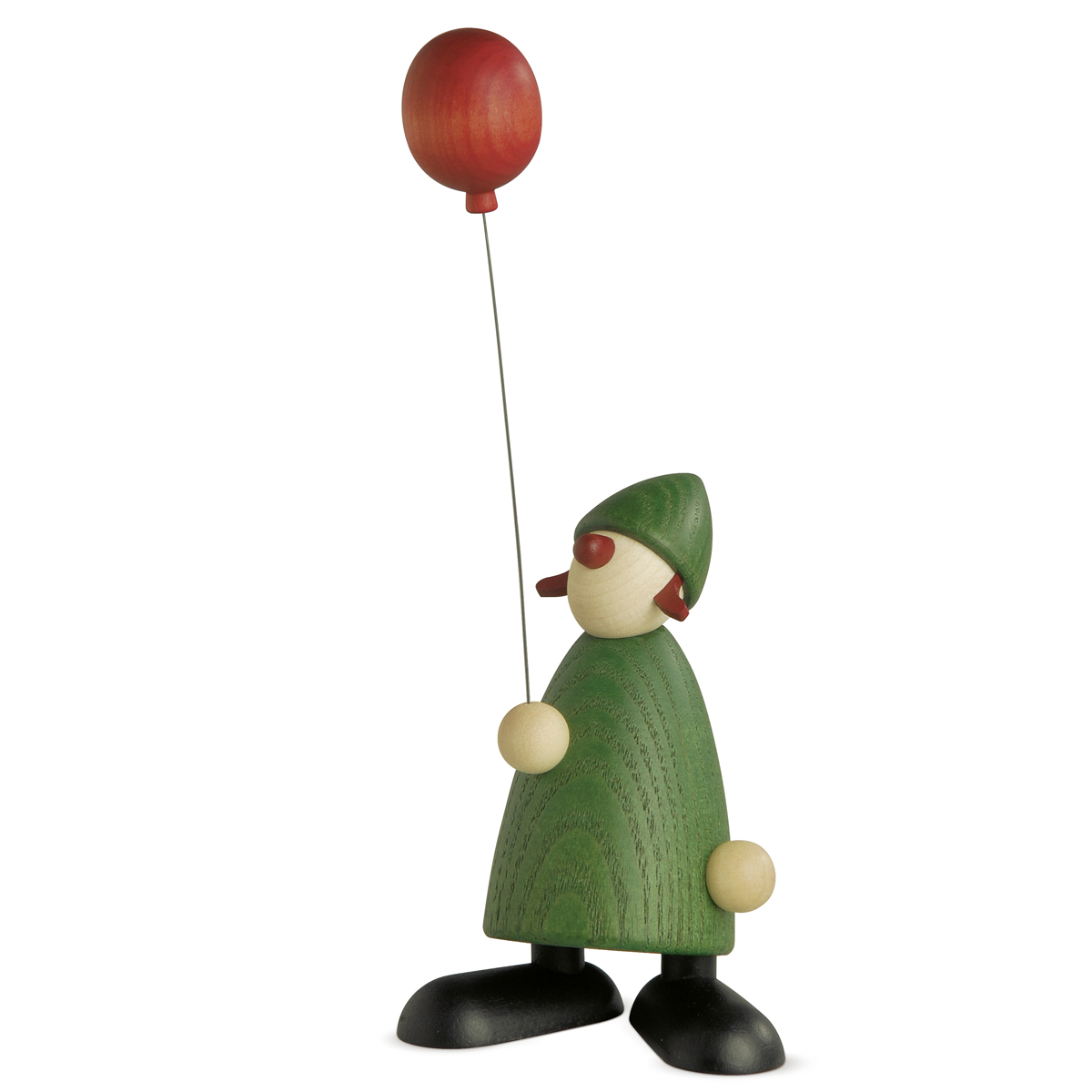 5010_lb Well-Wisher Lina with red balloon, small, green