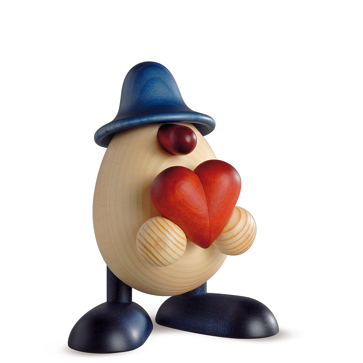 Egghead Hanno with a heart, blue