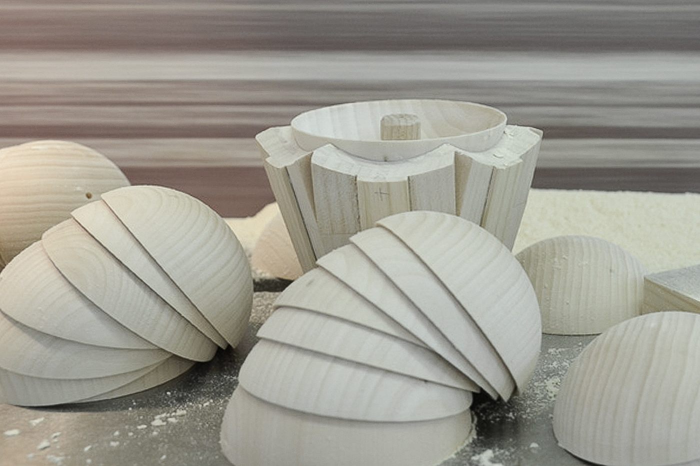 Schirmdetails werden herausgeschliffen