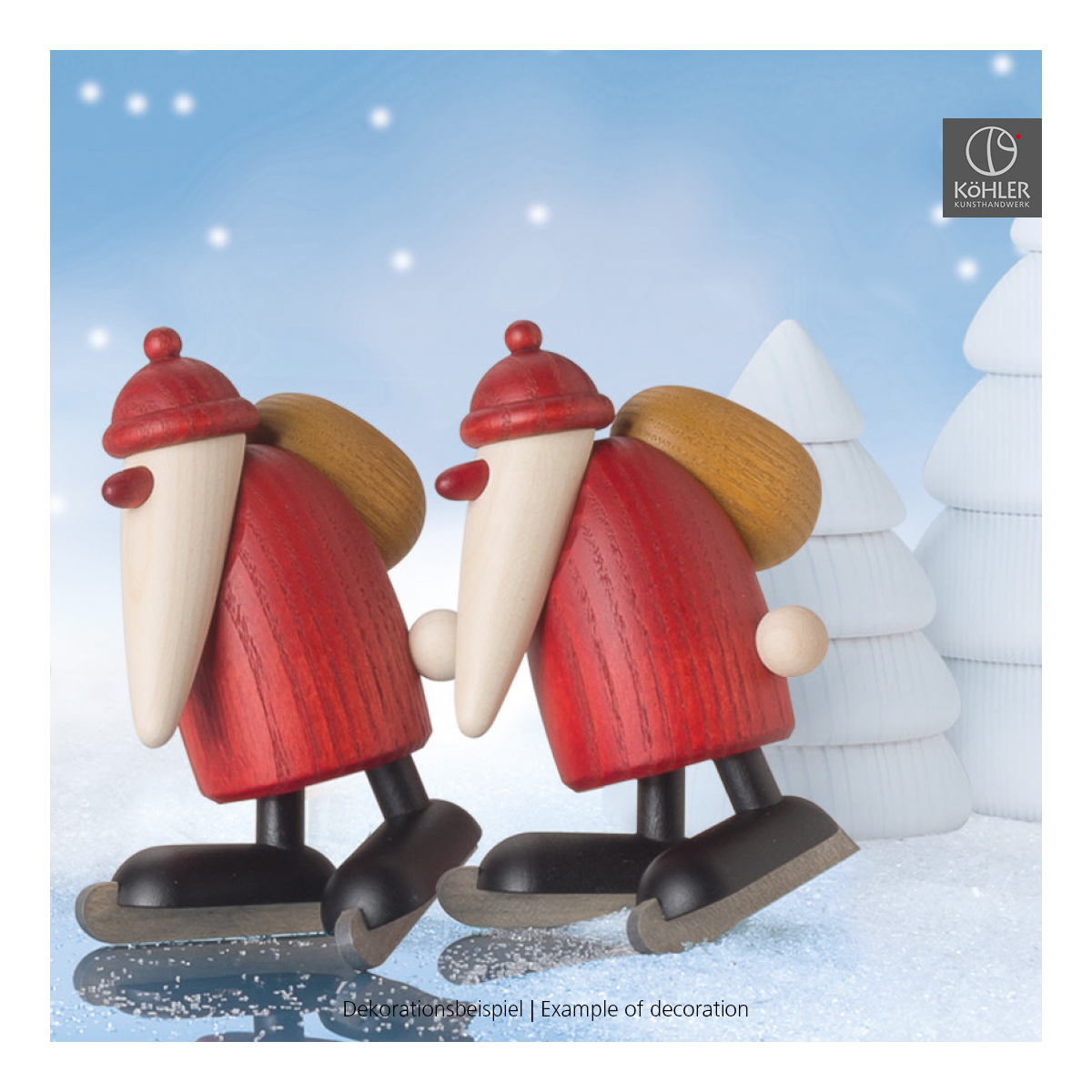 Santa Claus on scates, small