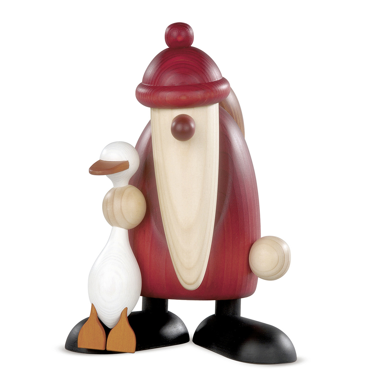 7095_lb Weihnachtsmann mit Weihnachtsgans Auguste, groß