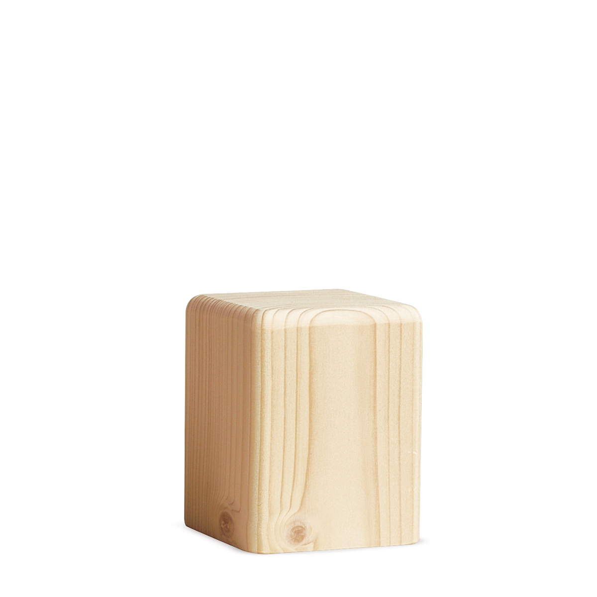 Block medium, Height 8 cm, natural wood