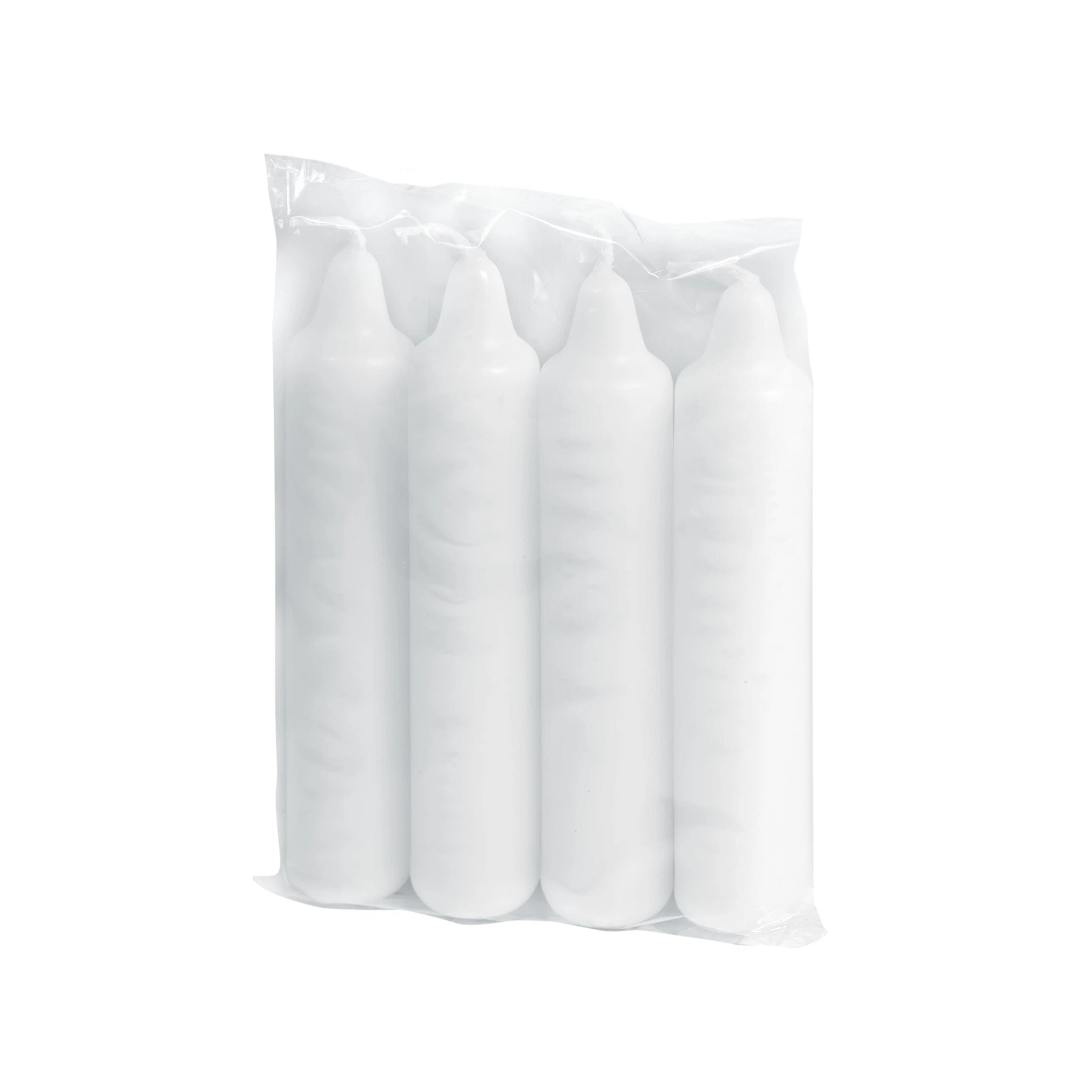 Adventskerzen weiß, 4 Stück