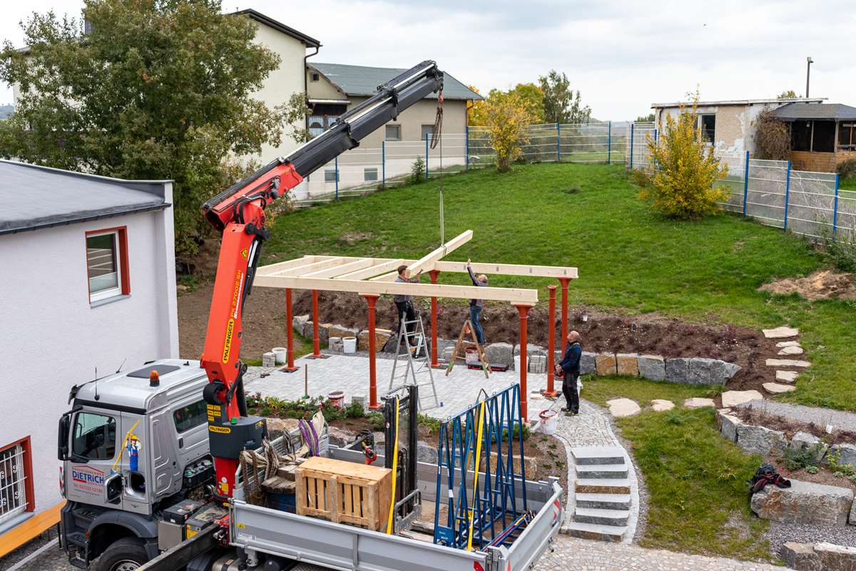 Die Sparren folgen …