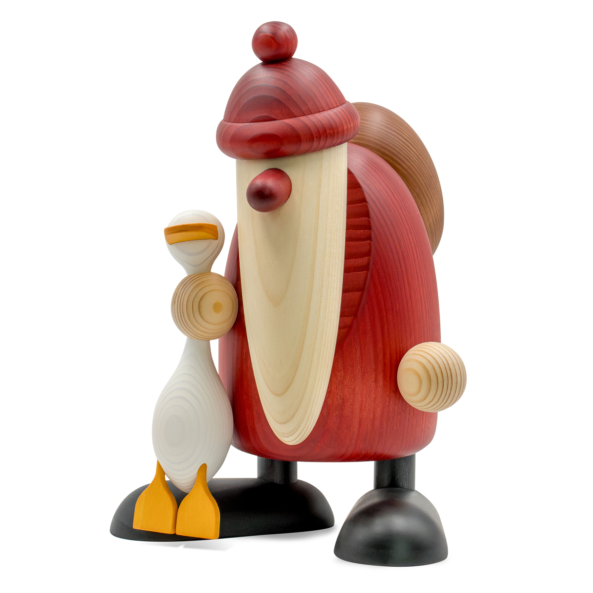 Santa Claus with Auguste the Goose, large