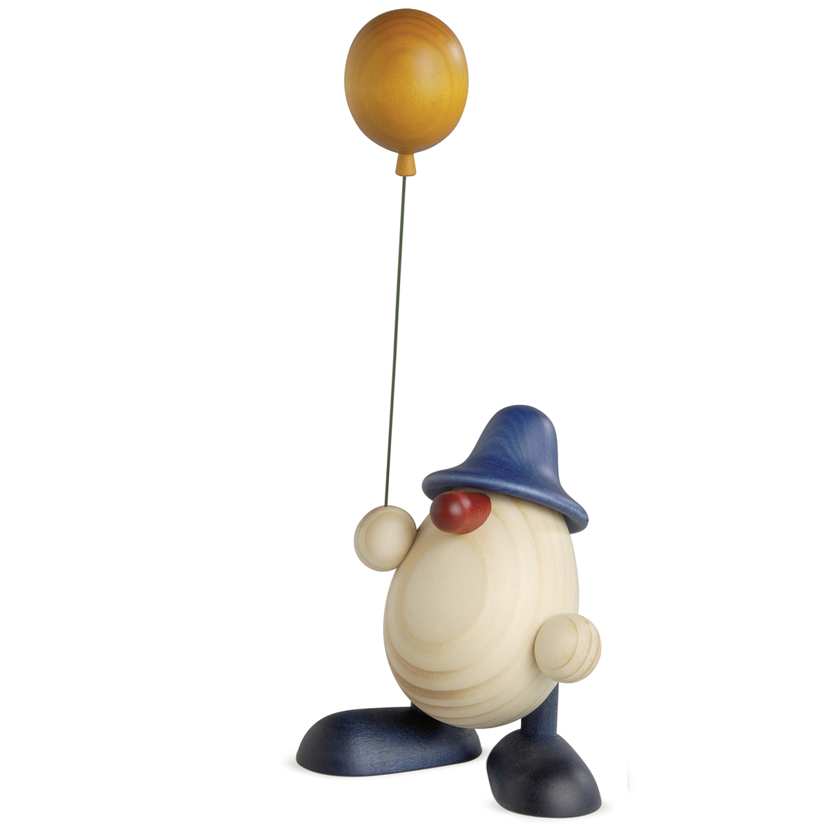 Eierkopf Otto mit Luftballon, blau