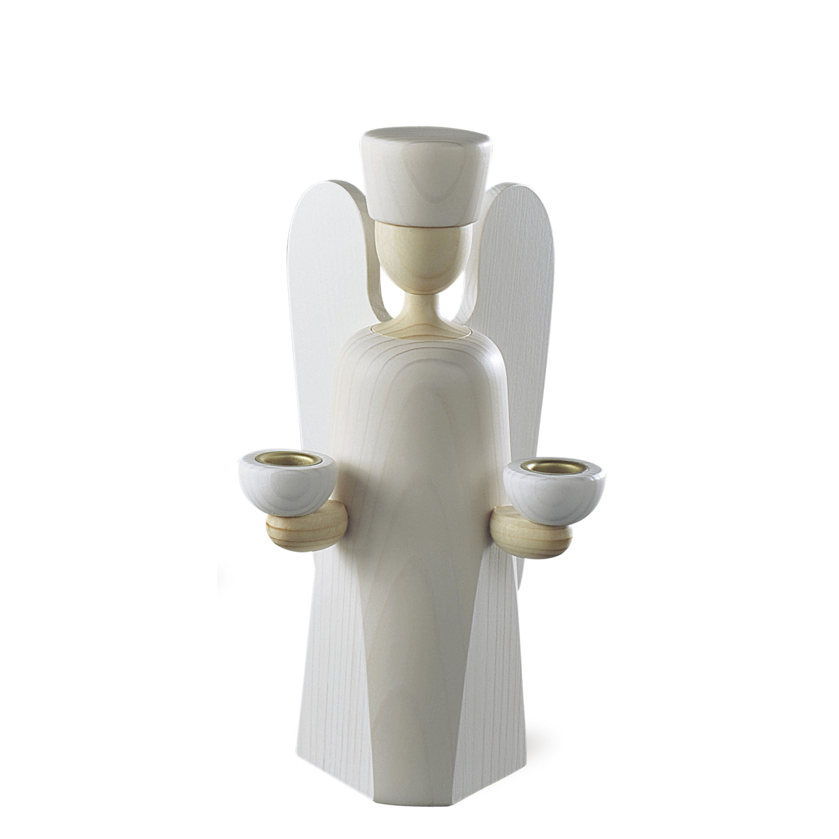 1201F_weiss_lb Angel candle holder, medium, white