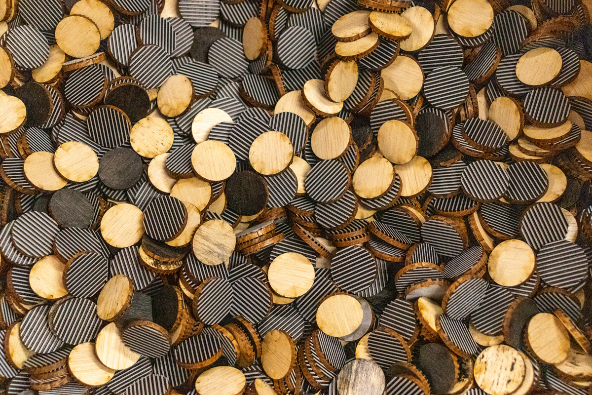 …aus welchen wir dann die Grillroste ausschneiden.