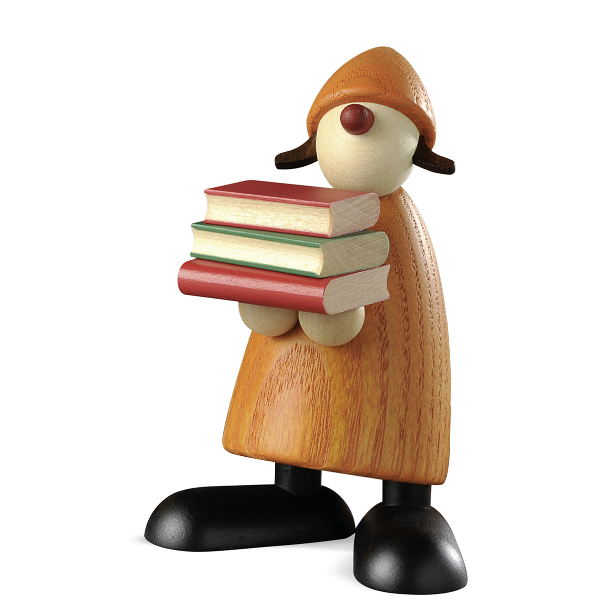 50131_lb Gratulantin Lilly mit Büchern, gelb