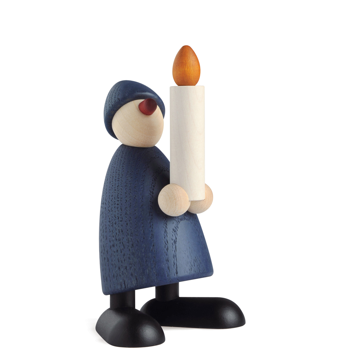 Gratulant Olli mit Kerze, blau Gratulant Olli mit Kerze, blau