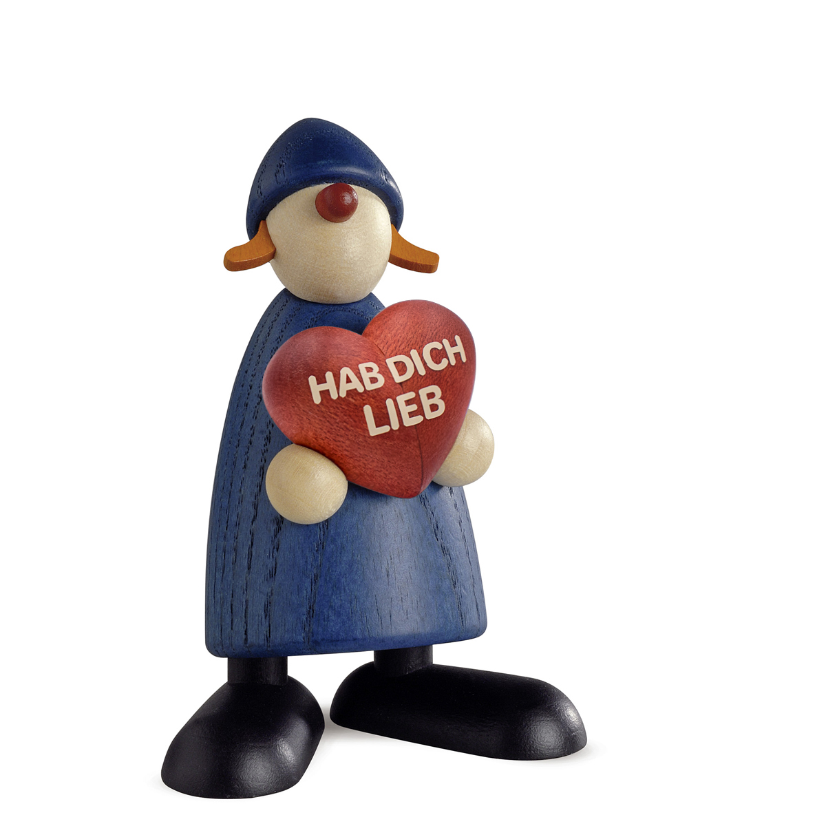 5061blau_PERSO Well-Wisher Thea with heart, blue “HAB DICH LIEB”