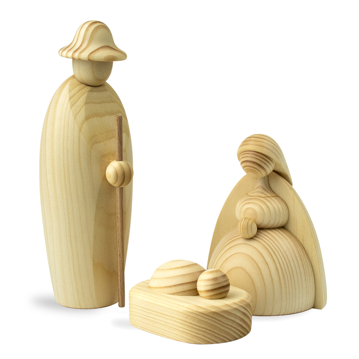 Nativity scene, 3-piece set, large
