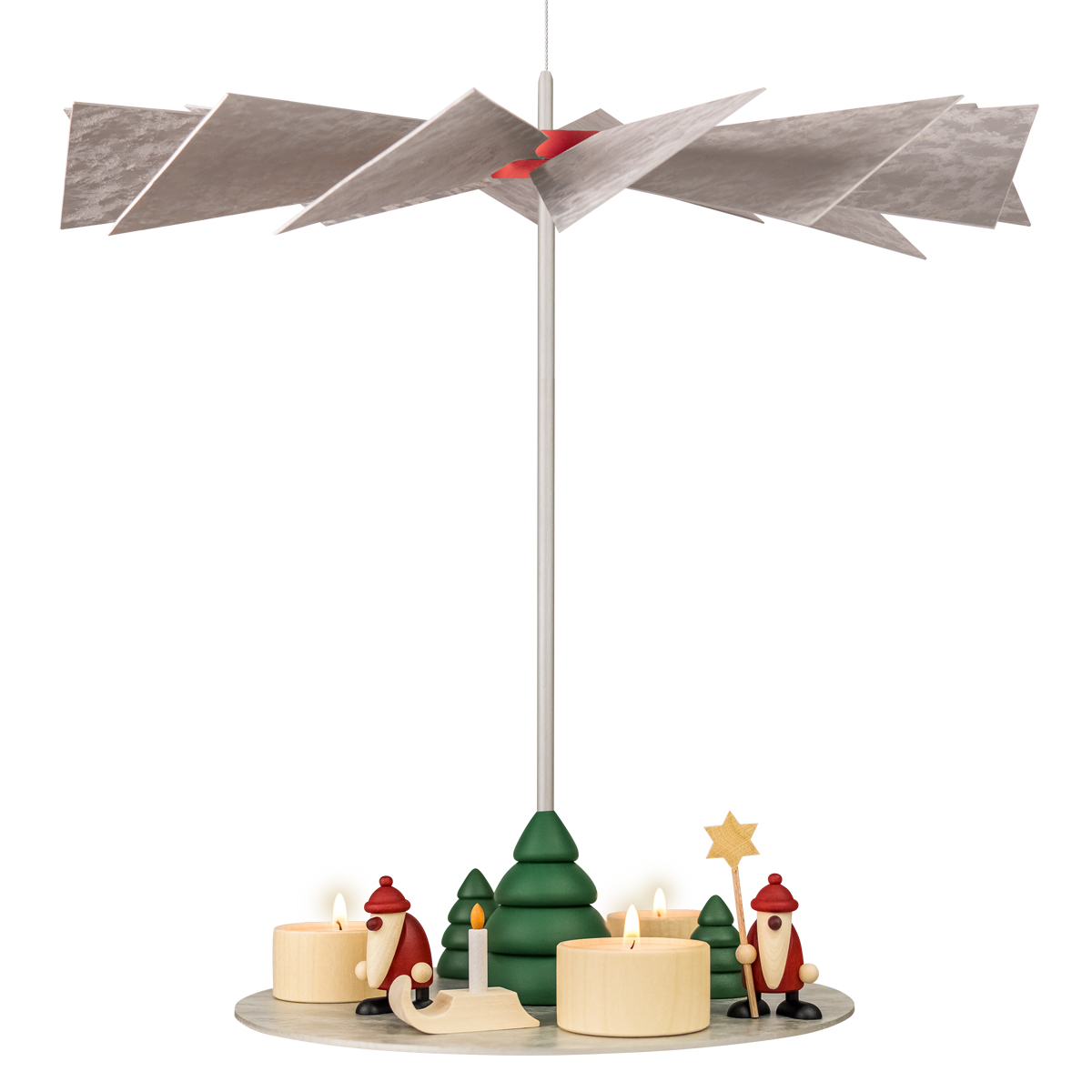Hängepyramide LUMA Vintage mit Miniaturenset 2 + 5 und Baum im Set Hängepyramide LUMA Vintage mit Miniaturenset 2 + 5 und Baum im Set