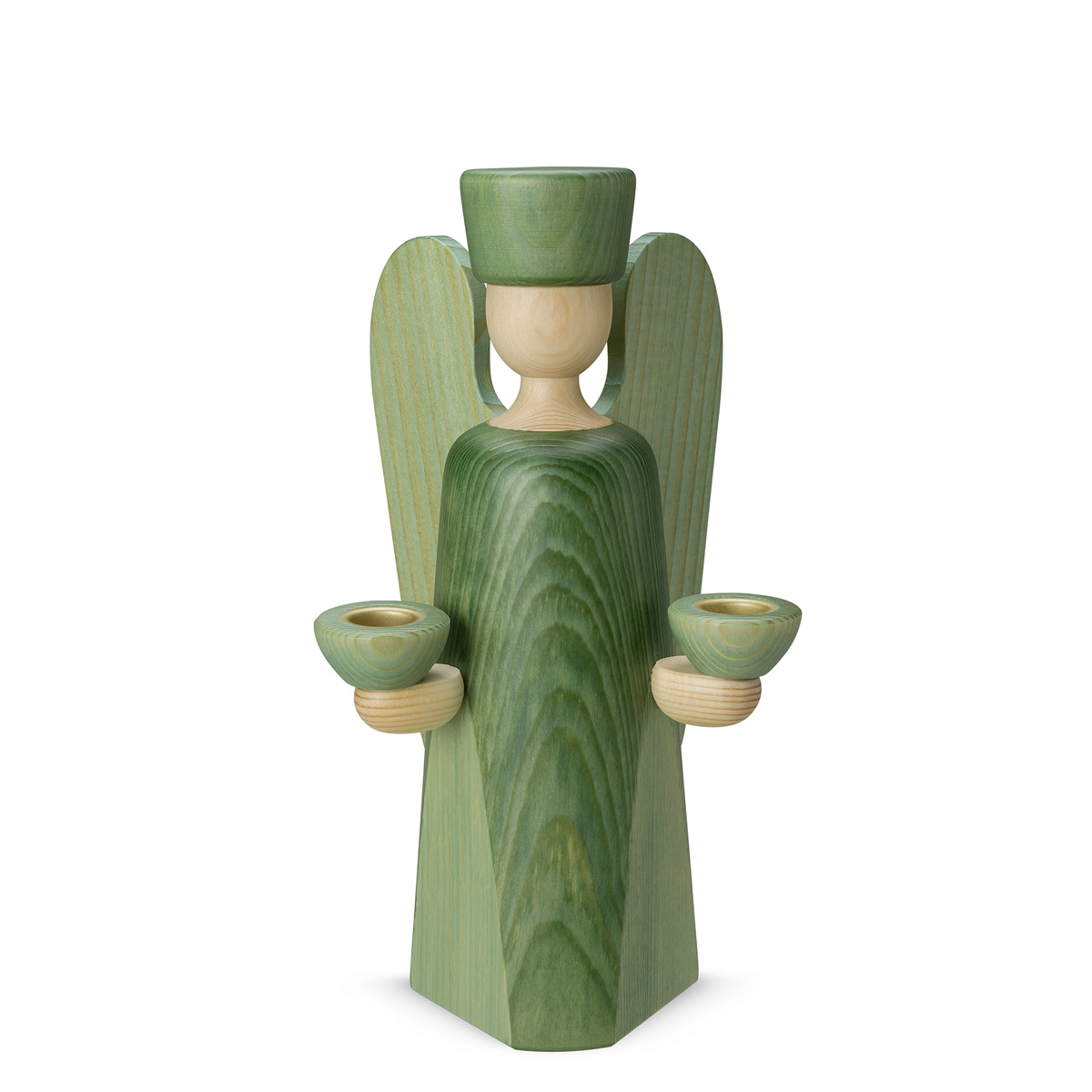 1201F_gru-n_lb Angel candle holder, medium, green