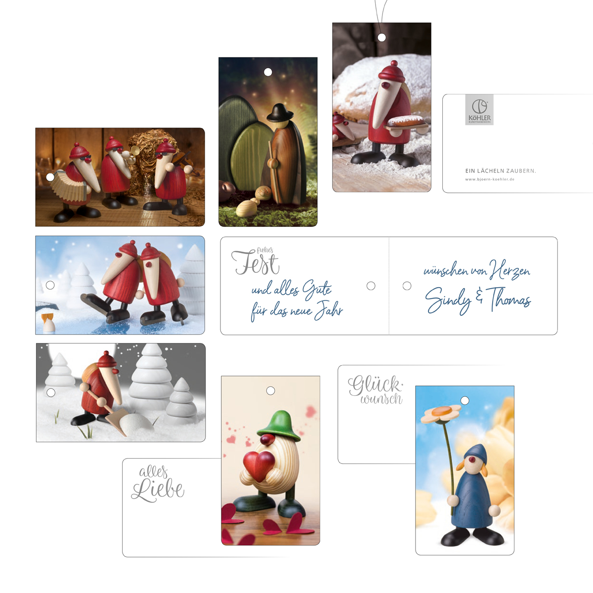 geschenkanhaenger Gift tags, 7 pieces