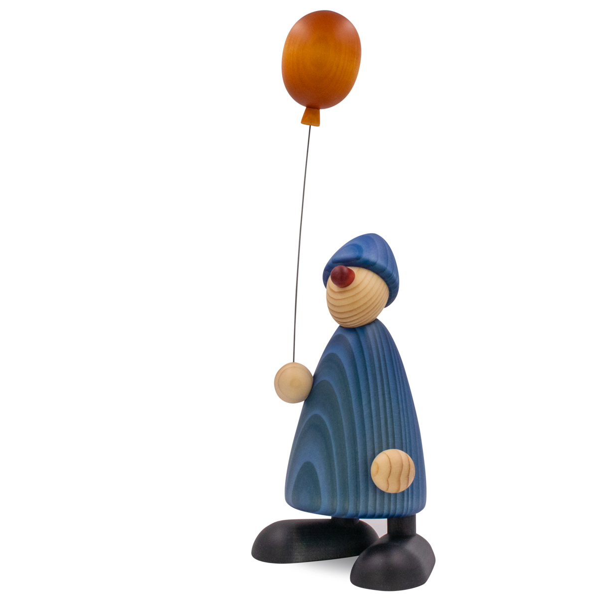 Gratulant Linus mit gelbem Luftballon, groß, blau