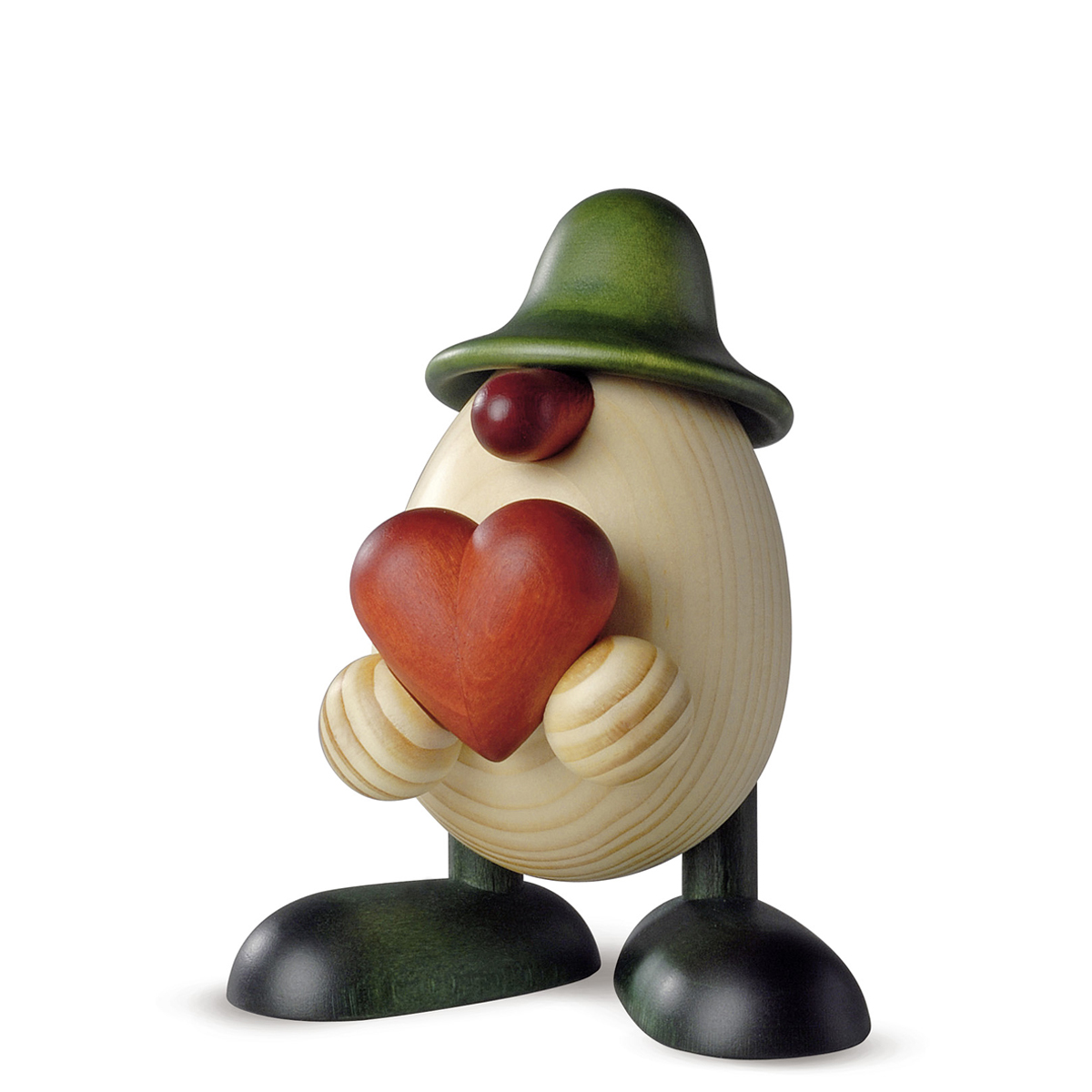 Egghead Hanno with a heart, green