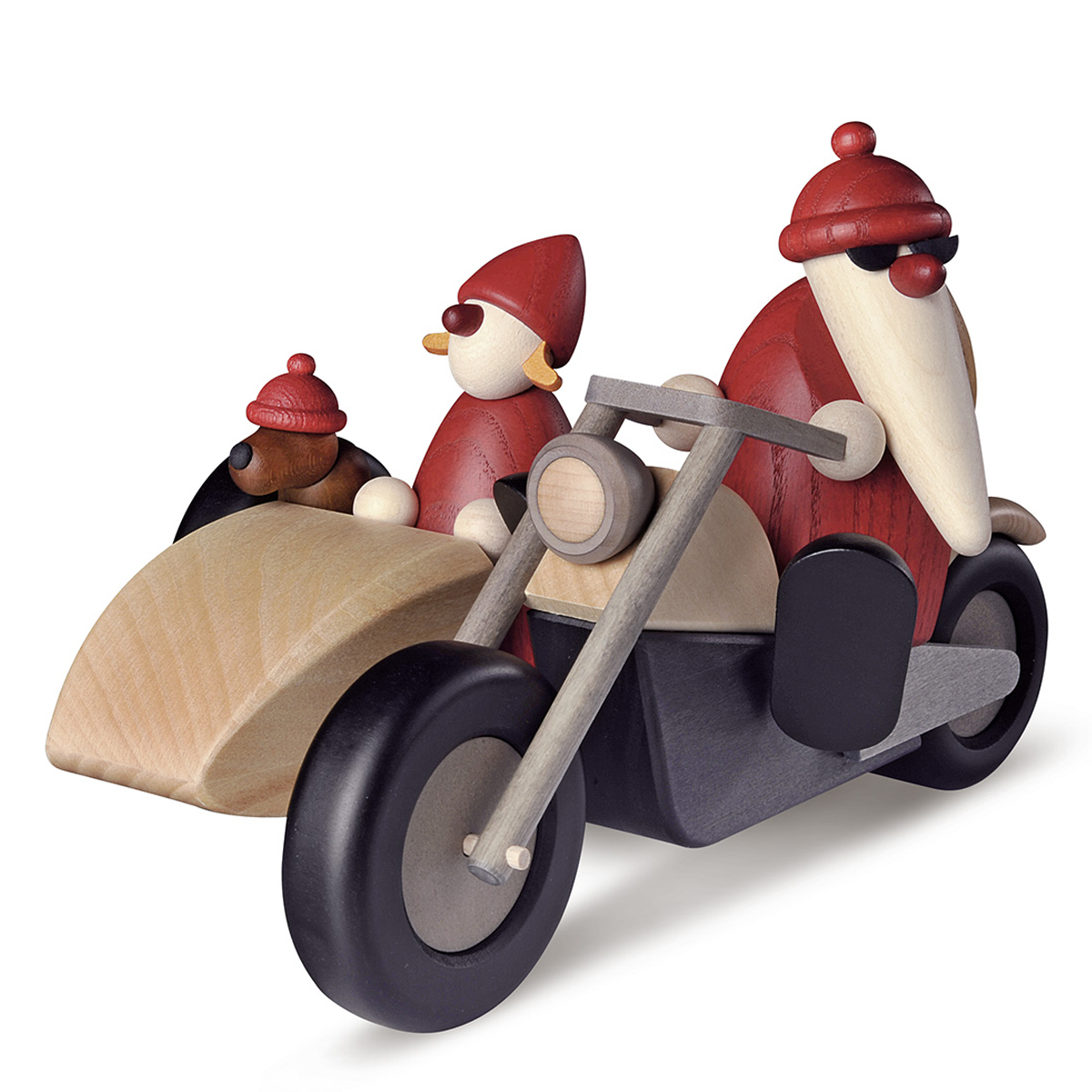 6540_lb Familienausflug auf Motorrad, weihnachtlich