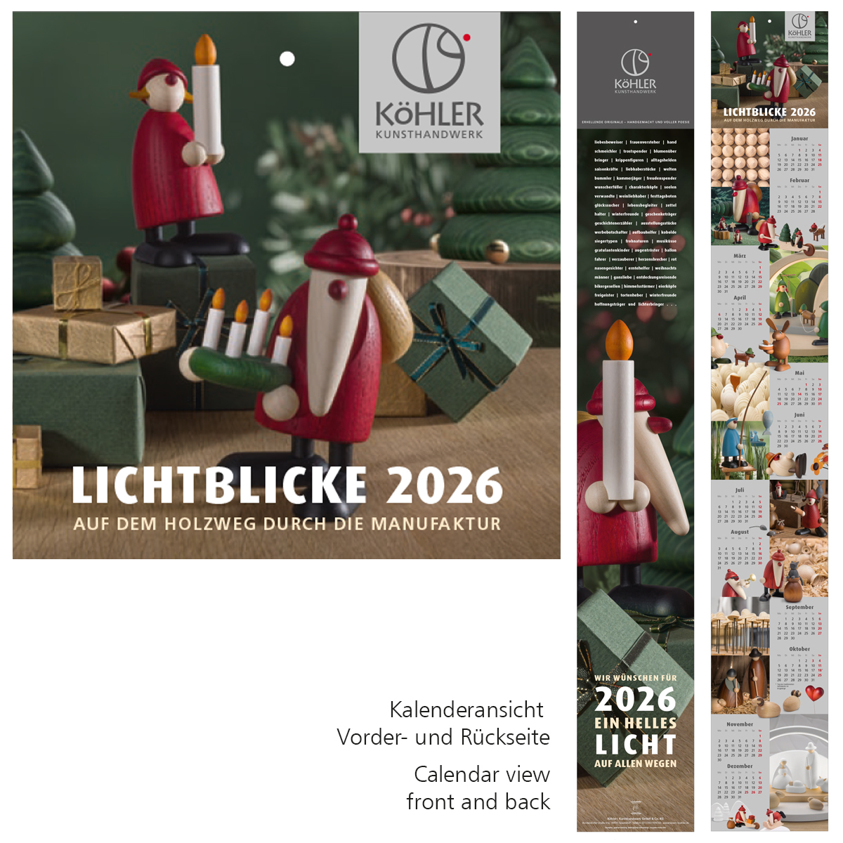 Folding calendar “Ray of Hope 2026”