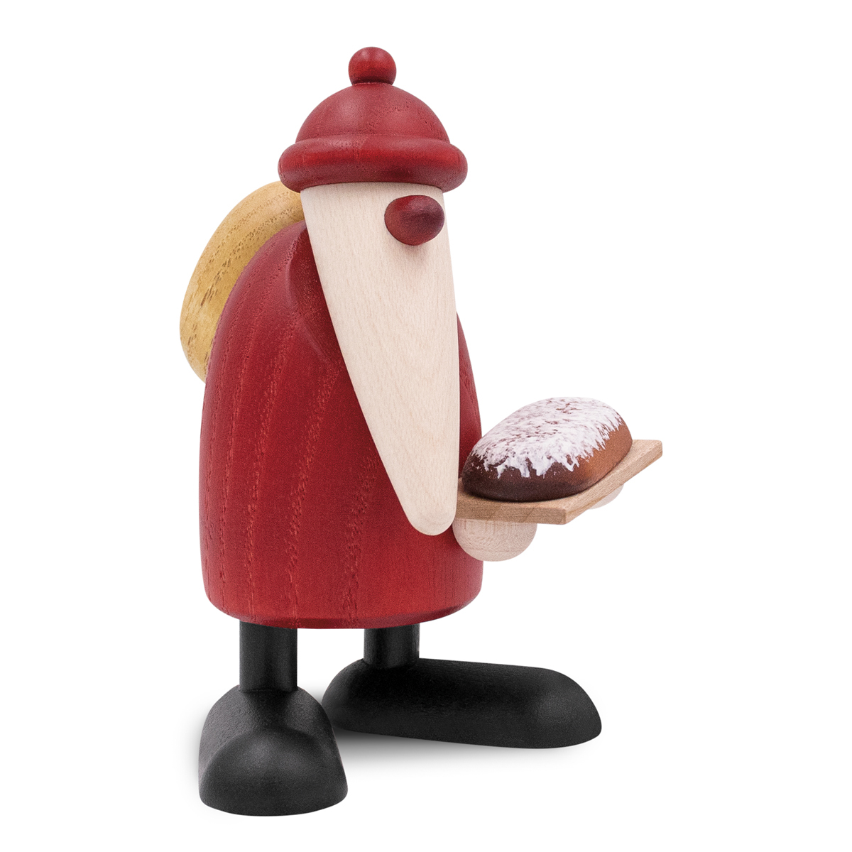 Santa Claus with German Christmas stollen, small