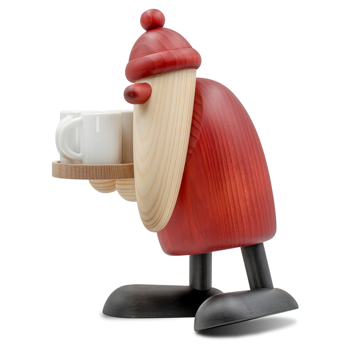 NEW: Santa Claus with mulled wine cups, large