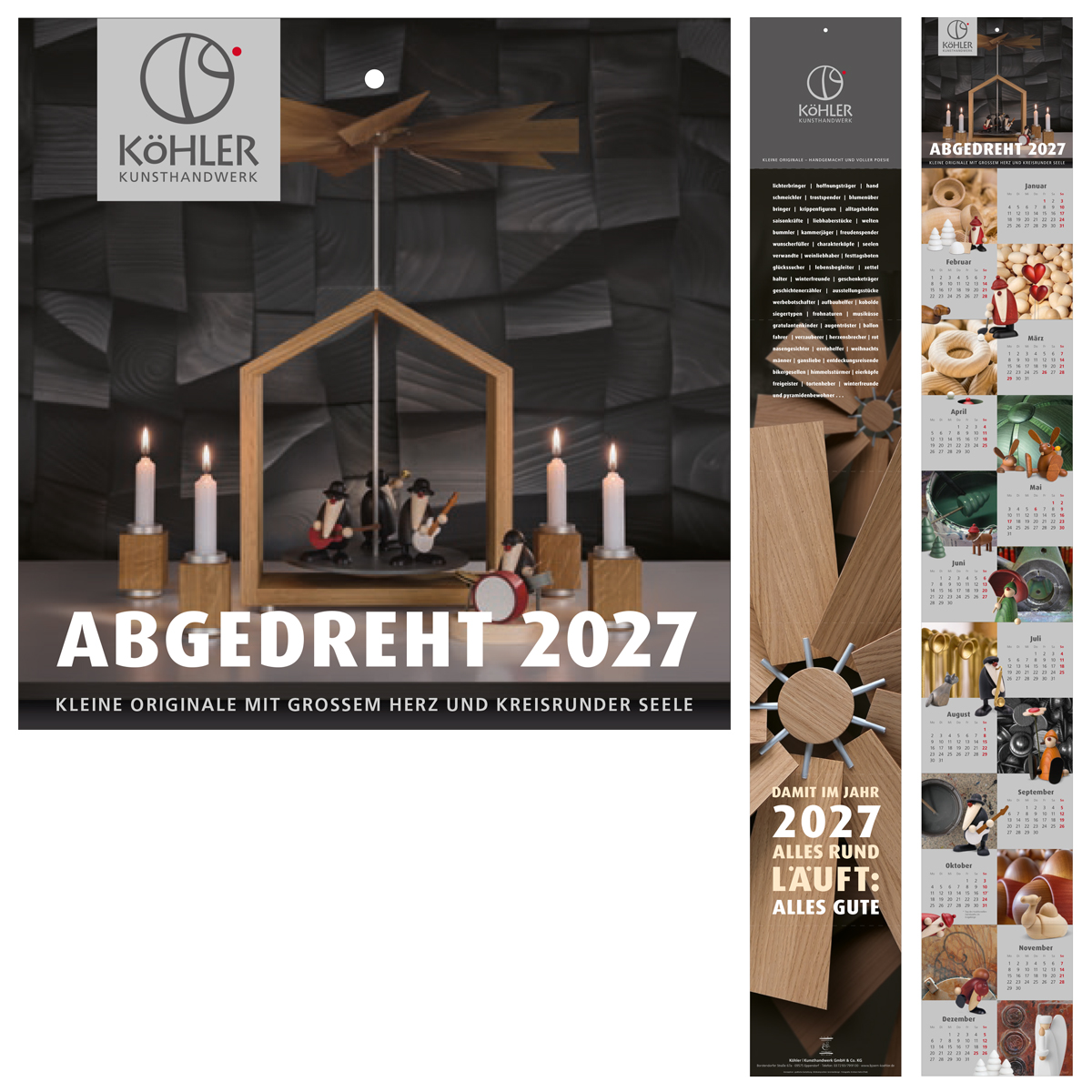 Faltkalender „Abgedreht 2027“