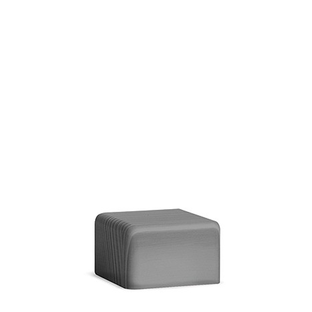 Block small, Height 4 cm, grey