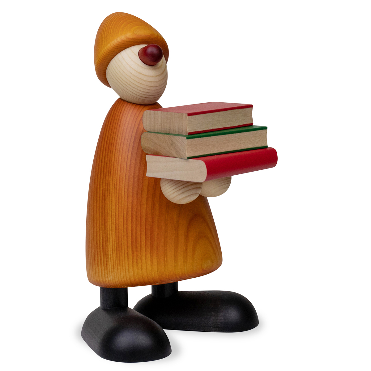 550130 Gratulant Billy mit Büchern, groß, gelb