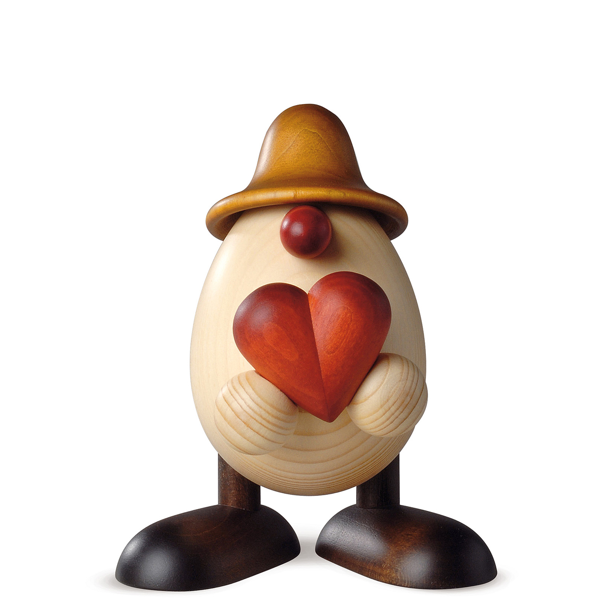 Egghead Hanno with a heart, brown