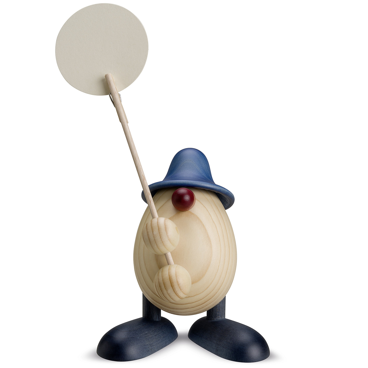 8030_blau_lb Egghead Willi with clip, blue
