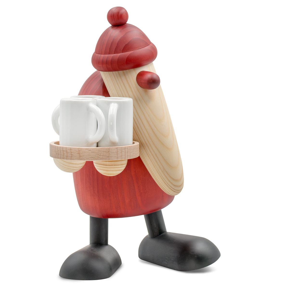 NEW: Santa Claus with mulled wine cups, large