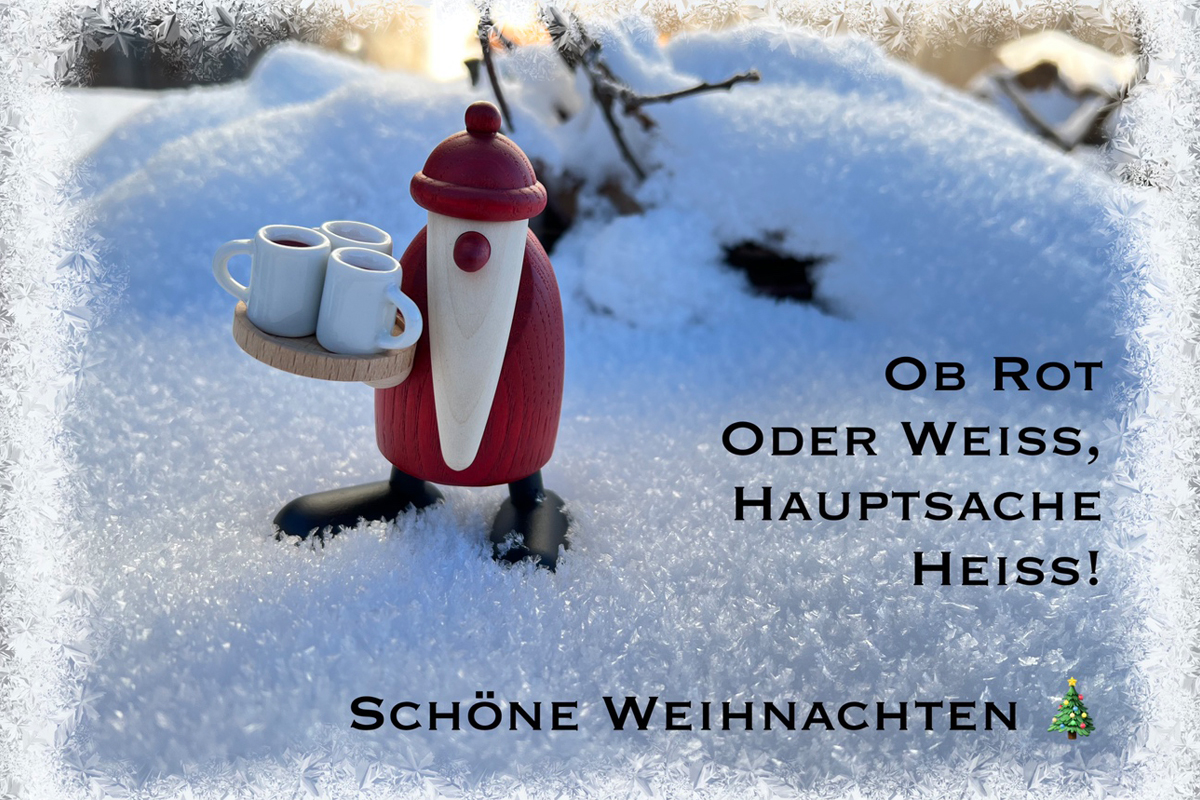 Weihnachten mit fröhlichen Rotnasen