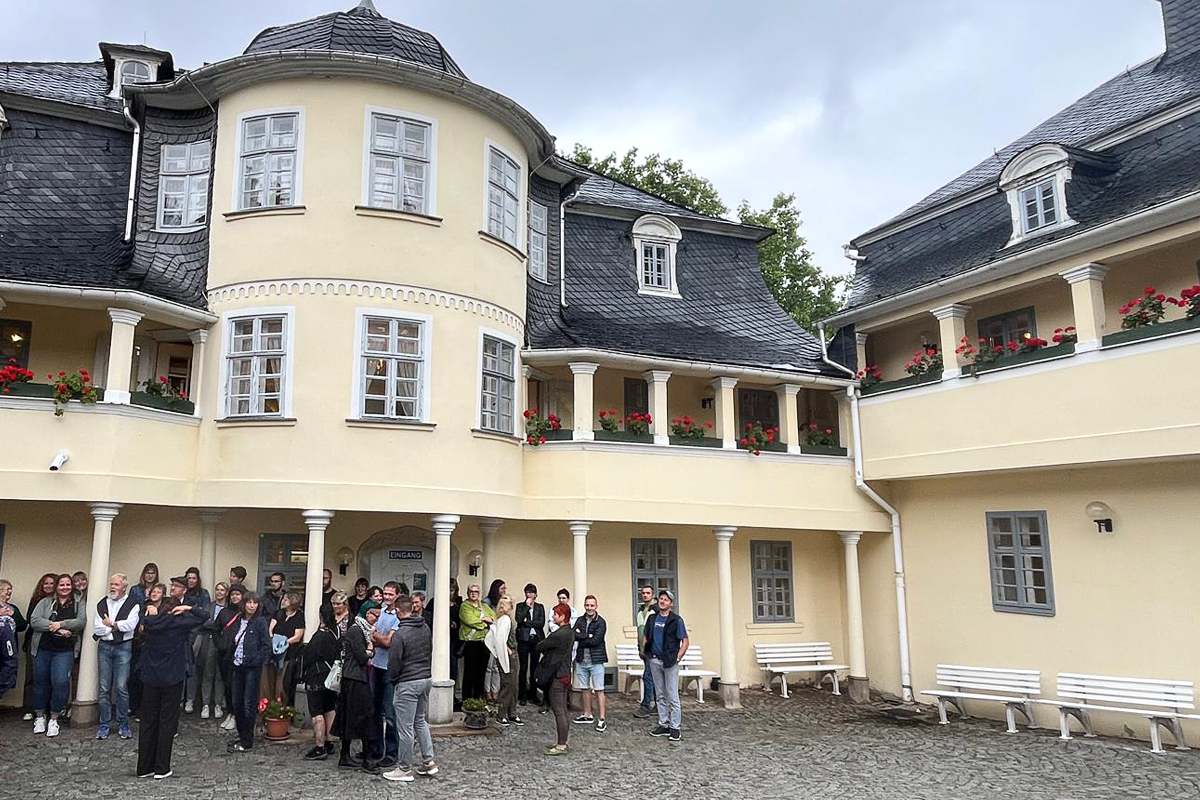 Innenhof des Musikinstrumentenmuseums in Markneukirchen