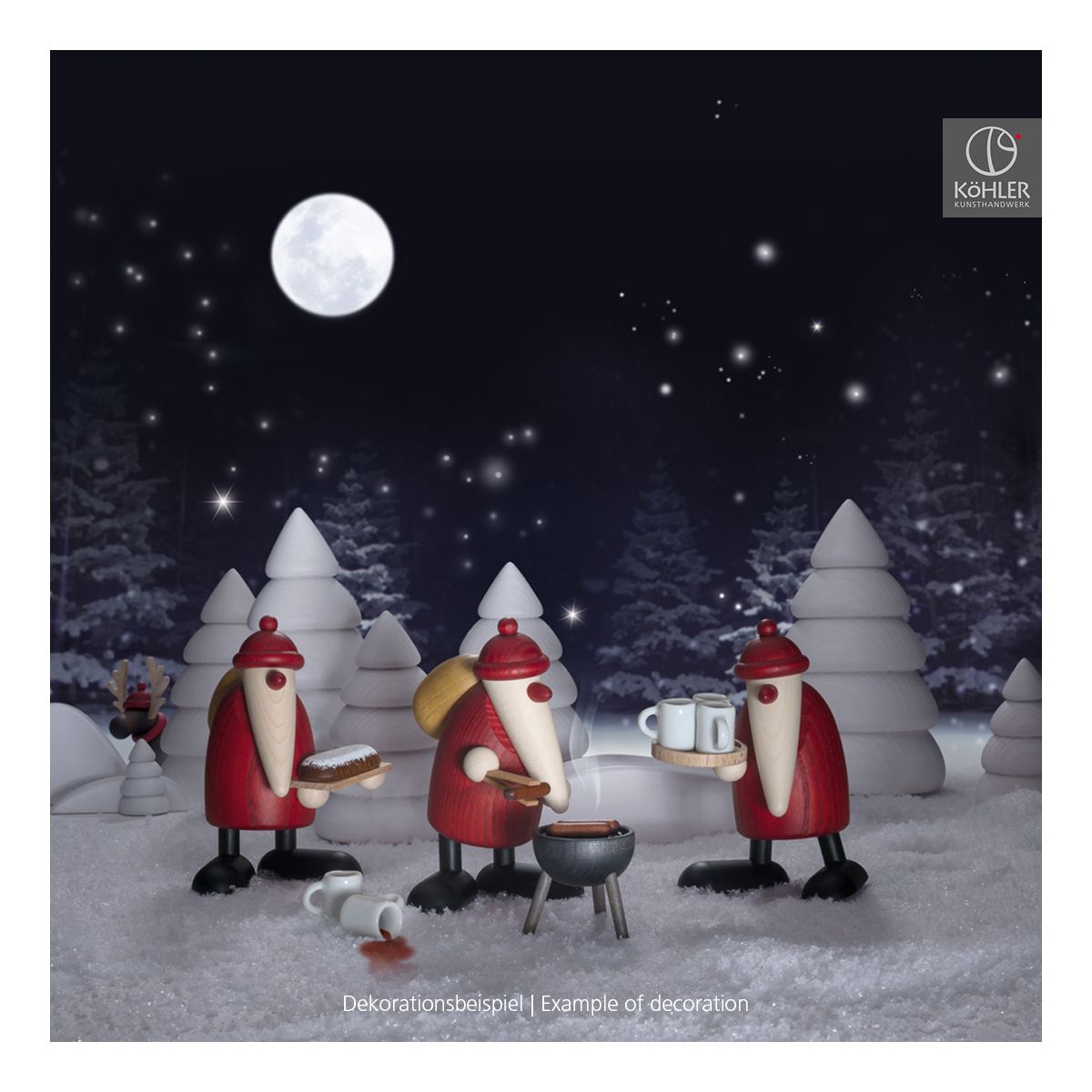 Weihnachtsmann am Grill