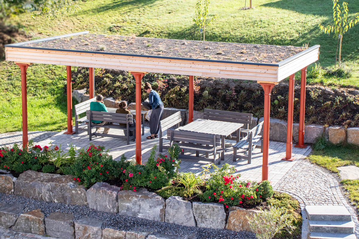 Pausenplatz im Grünen