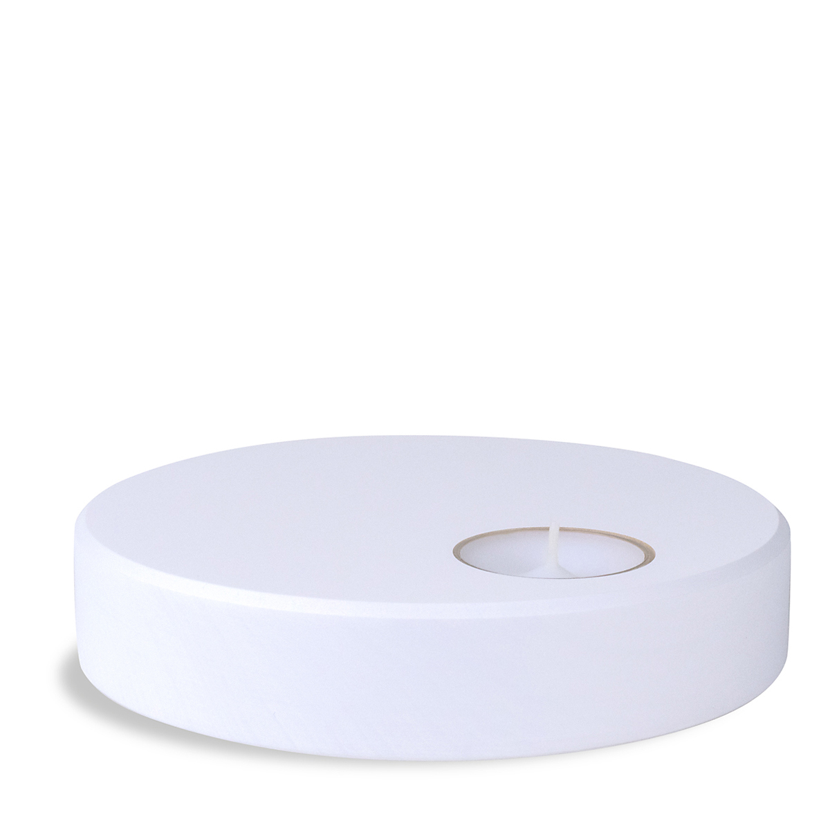Decorative Base with Tealight, white (without figures)